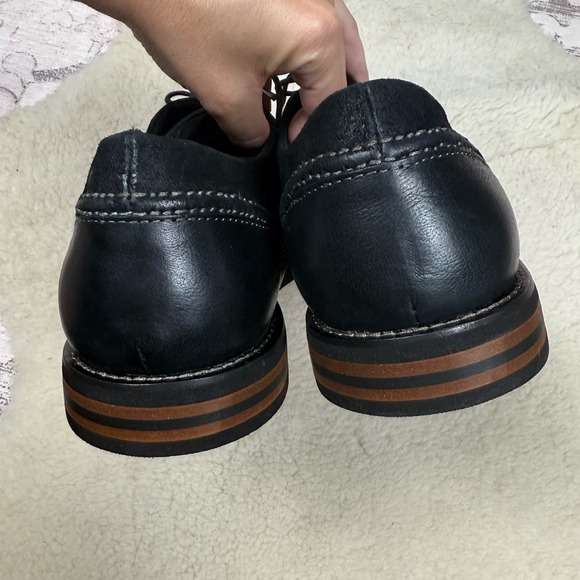 Aetrex Jaden Cap Toe Lace Up Oxford Men's Black Comfort Dress Shoes Size 12 - Picture 4 of 8